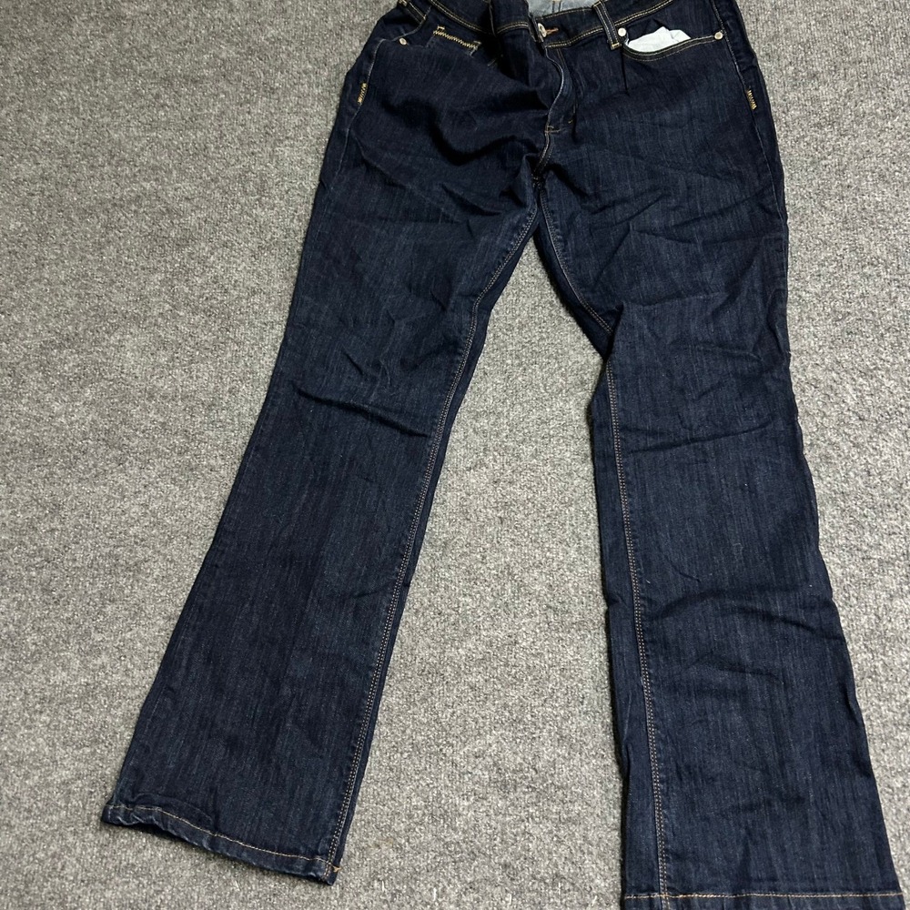 Levis Jeans Womens Size 14 M Dark Wash 515 Boot Cut Flap Pocket Denim Stretch
